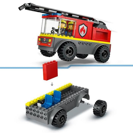 LEGO City 60463 Autopompa con scala - Set da costruzione - Bambini dai 4 anni in su