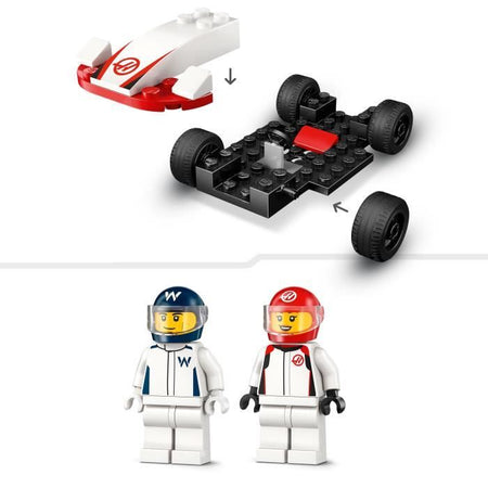 LEGO City 60464 Auto da corsa Williams Racing e Haas F1 F1 - Giocattolo per bambini dai 4 anni