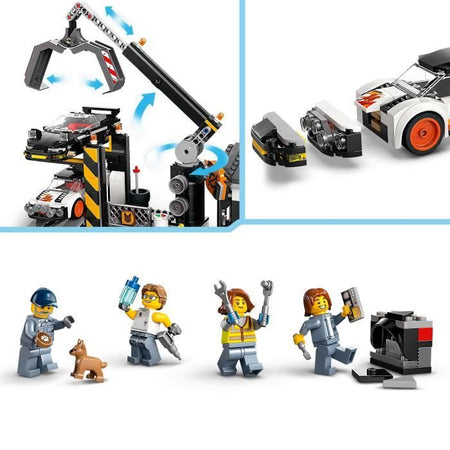 LEGO City 60472 Car Junkyard - Giocattolo da costruzione per bambini e bambine dai 7 anni