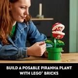 LEGO Super Mario 71426 Pianta Piranha, Figura Articolata con Tubo e 2 Pezzi, Modello per Adulti, Idea Regalo