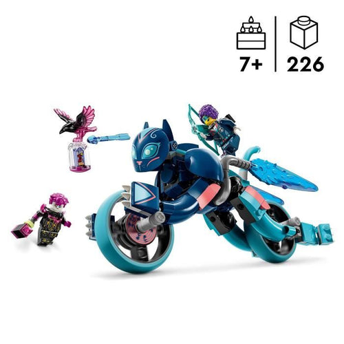 LEGO DREAMZzz 71479 Il gatto motociclista di Zoey - Set di animali - Motocicletta e minifigure per bambini