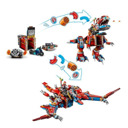 LEGO DREAMZzz 71484 Dinosauro Robot C-Rex di Cooper - Minifigure di T. rex o pterodattilo
