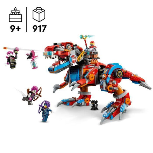 LEGO DREAMZzz 71484 Dinosauro Robot C-Rex di Cooper - Minifigure di T. rex o pterodattilo