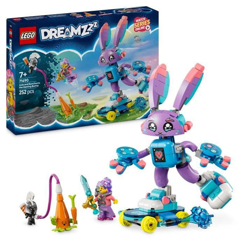 LEGO DREAMZzz 71490 Izzie e Bunchurro il Coniglio Giocatore - Giocattolo costruibile 3 in 1