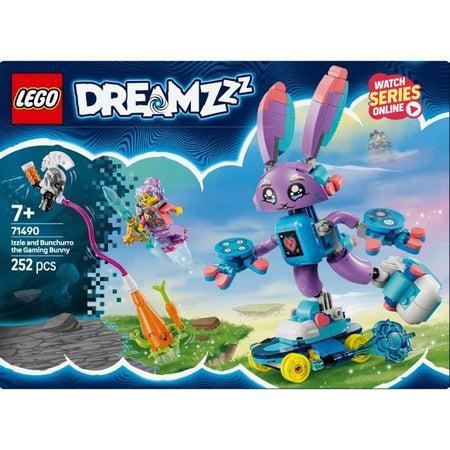 LEGO DREAMZzz 71490 Izzie e Bunchurro il Coniglio Giocatore - Giocattolo costruibile 3 in 1