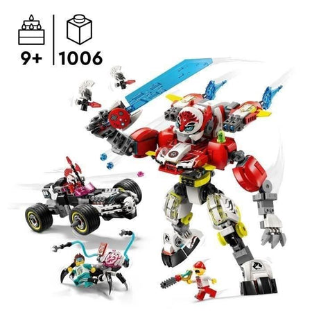 LEGO DREAMZzz 71497 Il Robot Tigre di Cooper e il Pilota di Zero - Giocattolo costruibile 3 in 1