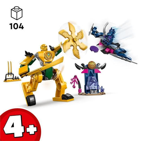 LEGO 71804 NINJAGO Il Robot da Combattimento di Arin, Giocattolo Ninja con Minifigure di Arin con Mini-Katana e Robot