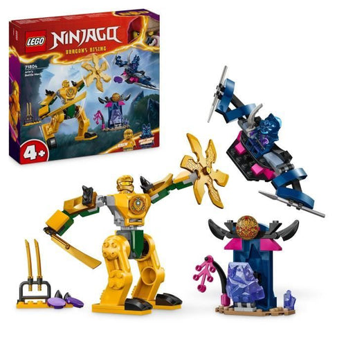 LEGO 71804 NINJAGO Il Robot da Combattimento di Arin, Giocattolo Ninja con Minifigure di Arin con Mini-Katana e Robot