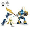 LEGO 71805 NINJAGO Battle Pack: Robot di Jay, giocattolo Ninja per bambini con minifigure tra cui Jay