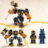 LEGO NINJAGO Il robot elementale di Cole dalla Terra, giocattolo con 2 personaggi, inclusa una minifigure di Cole, regalo Ninja 71806