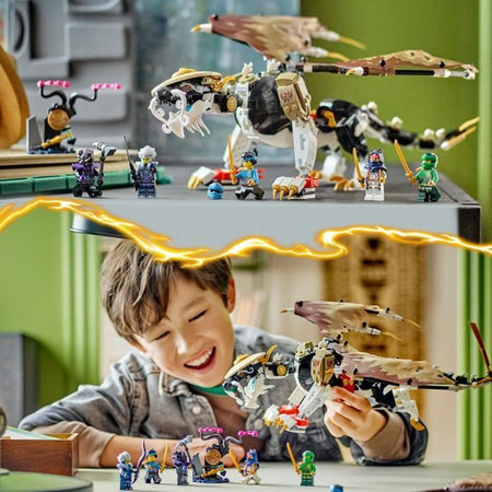 LEGO 71809 NINJAGO Equals the Dragon Master, giocattolo Ninja con 5 minifigure Ninja inclusi i personaggi Lloyd e Nya
