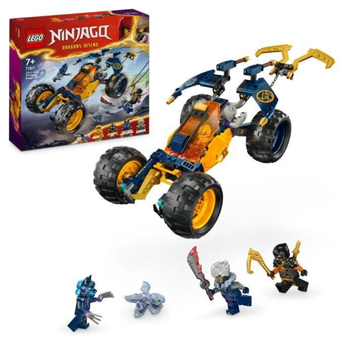 LEGO NINJAGO 71811 Buggy fuoristrada Ninja di Arin, set con drago e 4 minifigure