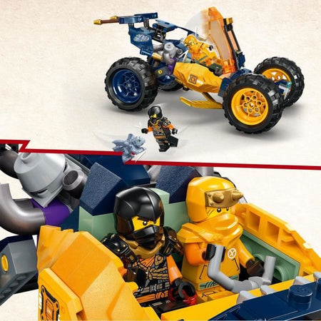 LEGO NINJAGO 71811 Buggy fuoristrada Ninja di Arin, set con drago e 4 minifigure