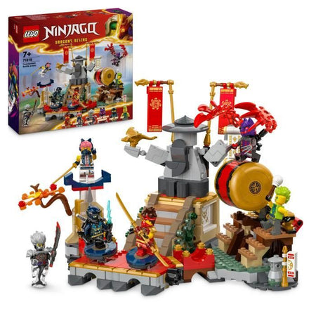 LEGO NINJAGO 71818 Arena di battaglia del torneo - Giocattolo d'azione Ninja per bambini