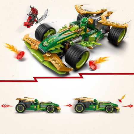 LEGO NINJAGO 71828 Auto da corsa pull-back di Lloyd - Giocattolo da costruzione