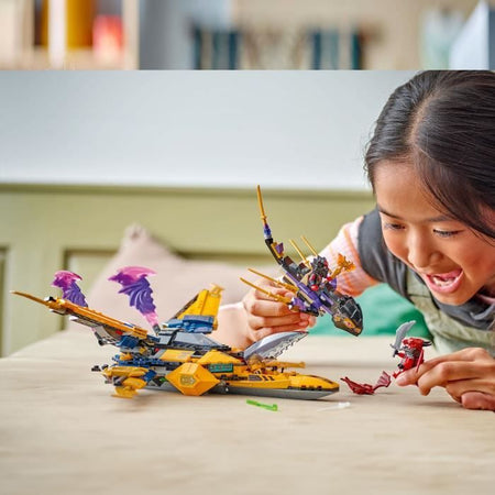 LEGO NINJAGO 71833 L'aereo super-tempesta di Ras e Arin - Gioco di costruzione per 8 anni