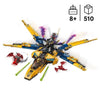LEGO NINJAGO 71833 L'aereo super-tempesta di Ras e Arin - Gioco di costruzione per 8 anni