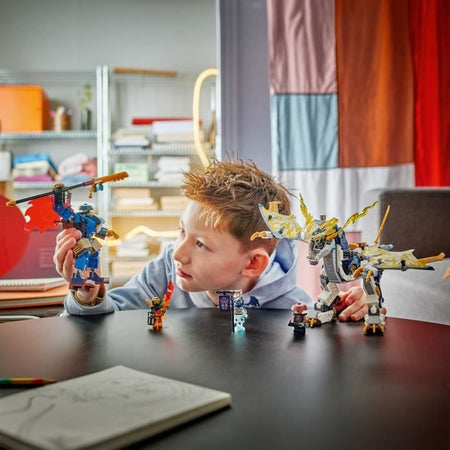 LEGO NINJAGO 71843 Mech Cavaliere del Drago di Rogue - Set di costruzioni per bambini di 8 anni