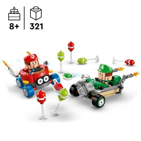 LEGO Super Mario 72034 Mario Kart  Baby Mario contro Baby Luigi  Regalo Nintendo