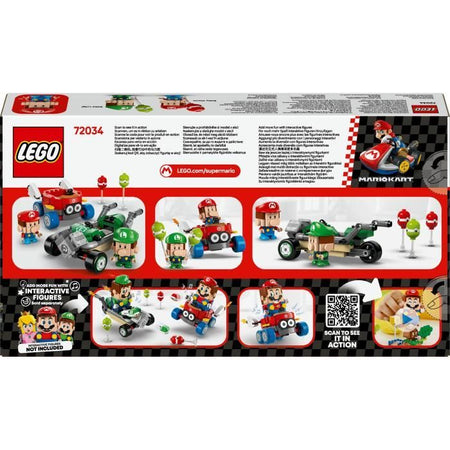 LEGO Super Mario 72034 Mario Kart  Baby Mario contro Baby Luigi  Regalo Nintendo