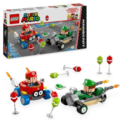 LEGO Super Mario 72034 Mario Kart  Baby Mario contro Baby Luigi  Regalo Nintendo