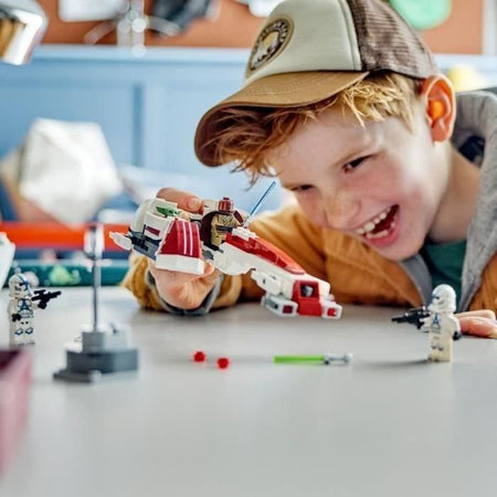 LEGO Star Wars 75378 La fuga del Mandalorian BARC Speeder, set da costruzione