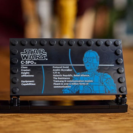 LEGO Star Wars 75398 C-3PO - Minifigure di droide costruibile - Kit modello per adulti