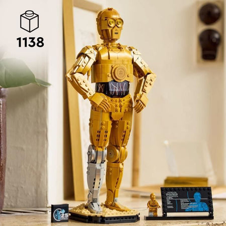 LEGO Star Wars 75398 C-3PO - Minifigure di droide costruibile - Kit modello per adulti
