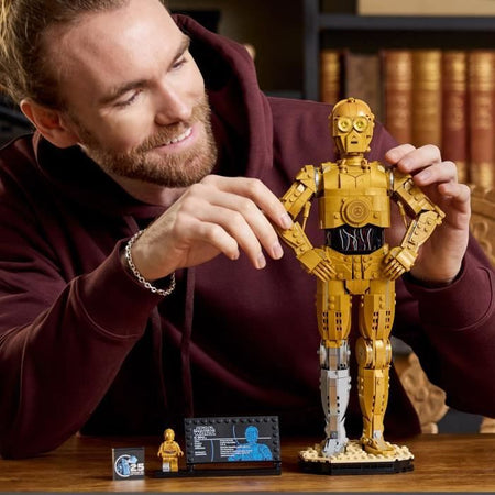 LEGO Star Wars 75398 C-3PO - Minifigure di droide costruibile - Kit modello per adulti