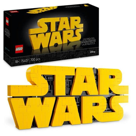 LEGO Star Wars 75407 Logo in mattoncini Star Wars - Set da costruzione per adulti - Decorazione