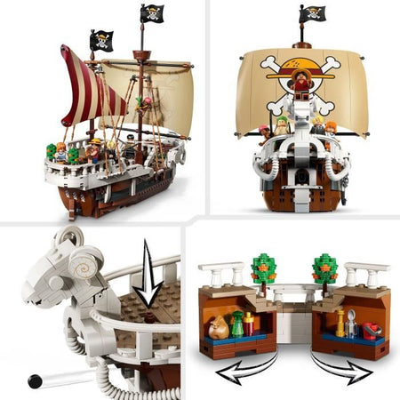 LEGO ONE PIECE 75639 Nave pirata a vela Merry - Set di costruzione per ragazzi dai 10 anni