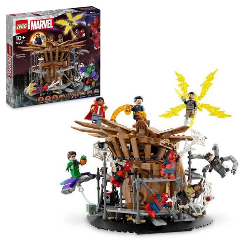 LEGO Marvel 76261 L'ultima resistenza di Spider-Man: Senza via di casa, giocattolo con 3 Peter Parker, Green Goblin, Electro