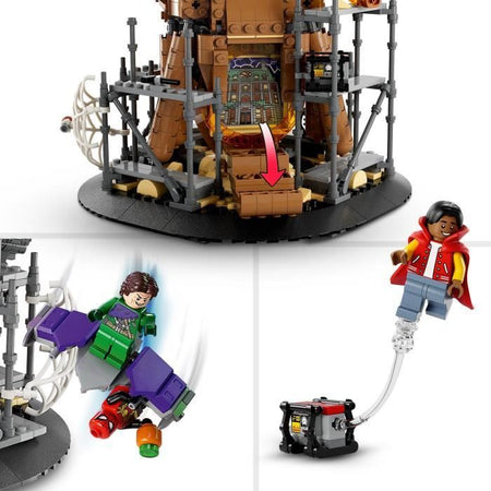 LEGO Marvel 76261 L'ultima resistenza di Spider-Man: Senza via di casa, giocattolo con 3 Peter Parker, Green Goblin, Electro