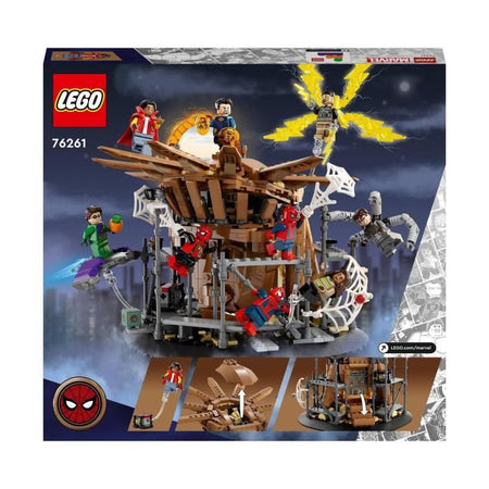 LEGO Marvel 76261 L'ultima resistenza di Spider-Man: Senza via di casa, giocattolo con 3 Peter Parker, Green Goblin, Electro