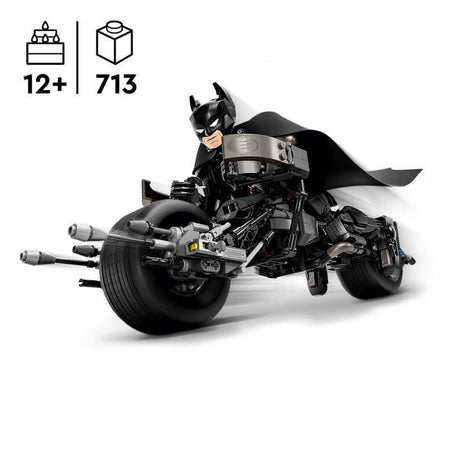 LEGO DC Batman 76273 Minifigure di Batman costruibile e moto Bat-Pod