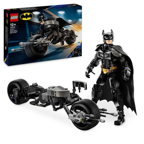 LEGO DC Batman 76273 Minifigure di Batman costruibile e moto Bat-Pod
