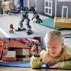LEGO 76276 Marvel Venom's Robot Armor contro Miles Morales, giocattolo costruibile con minifigure