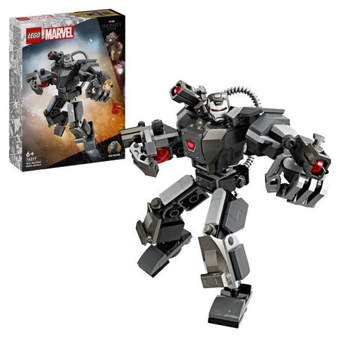 LEGO 76277 Marvel War Machine Armatura robotica, Robot giocattolo con: 3 cannoni sparatutto, Personaggio MCU
