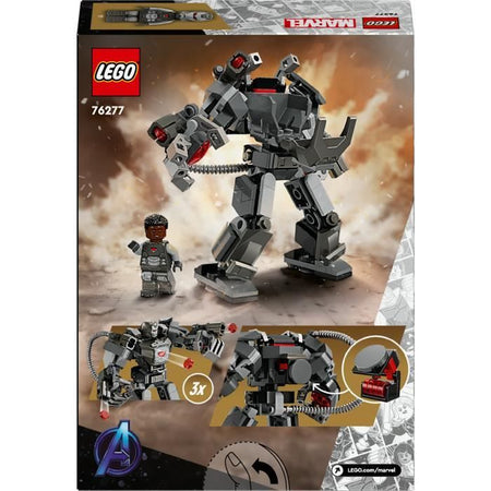 LEGO 76277 Marvel War Machine Armatura robotica, Robot giocattolo con: 3 cannoni sparatutto, Personaggio MCU
