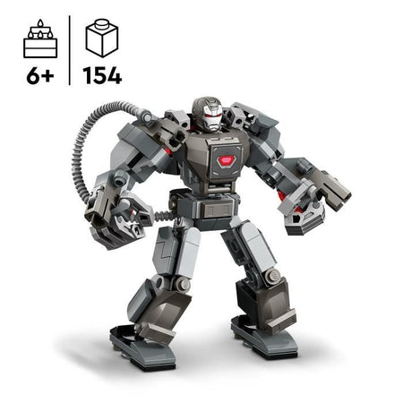 LEGO 76277 Marvel War Machine Armatura robotica, Robot giocattolo con: 3 cannoni sparatutto, Personaggio MCU