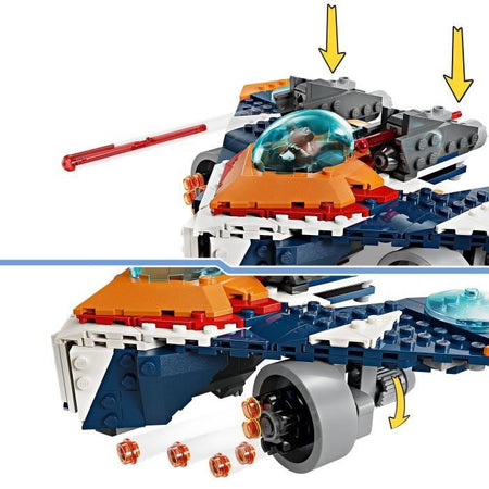 LEGO 76278 Marvel: Astronave Rocket vs. Ronan, Giocattolo, Nave e Minifigure dei Guardiani della Galassia