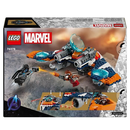 LEGO 76278 Marvel: Astronave Rocket vs. Ronan, Giocattolo, Nave e Minifigure dei Guardiani della Galassia