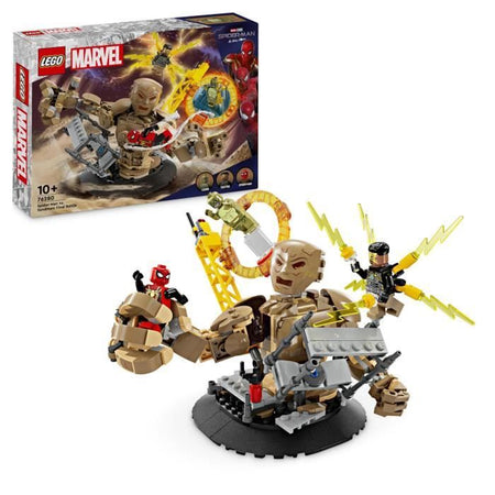 LEGO Marvel Spider-Man vs. Sandman: La battaglia finale, giocattolo con minifigure di supereroi, 76280
