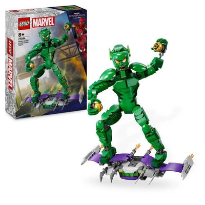 LEGO Marvel 76284 Minifigure costruibile di Green Goblin, supereroe giocattolo per bambini