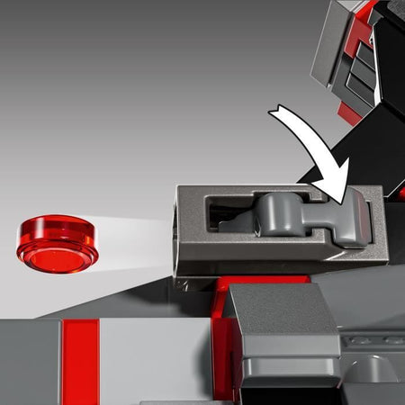 LEGO Marvel 76292 Captain America vs Hulk Rosso - Aereo da caccia costruibile