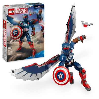 LEGO Marvel 76296 Nuova minifigure di Capitan America da costruire - Gioco di ruolo per bambini di 8 anni