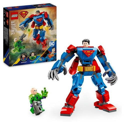 LEGO DC 76302 Il Mech di Superman contro Lex Luthor - Giocattolo da supereroe per bambini dai 6 anni