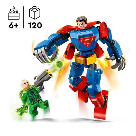 LEGO DC 76302 Il Mech di Superman contro Lex Luthor - Giocattolo da supereroe per bambini dai 6 anni