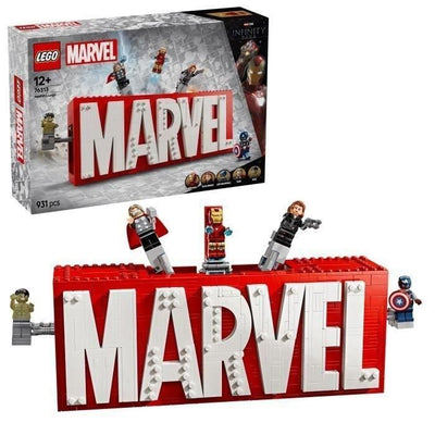 LEGO Marvel 76313 MARVEL Logo e i suoi Super Eroi - Gioco di costruzioni Avengers per bambini di 12 anni