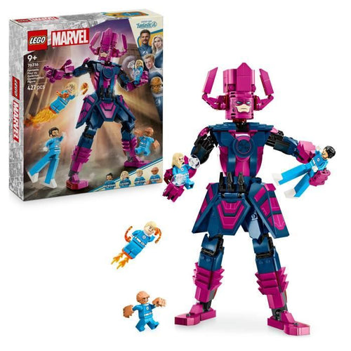 LEGO  Marvel 76316 Minifigure Fantastici Quattro contro Galactus - Gioco per bambini di 9 anni